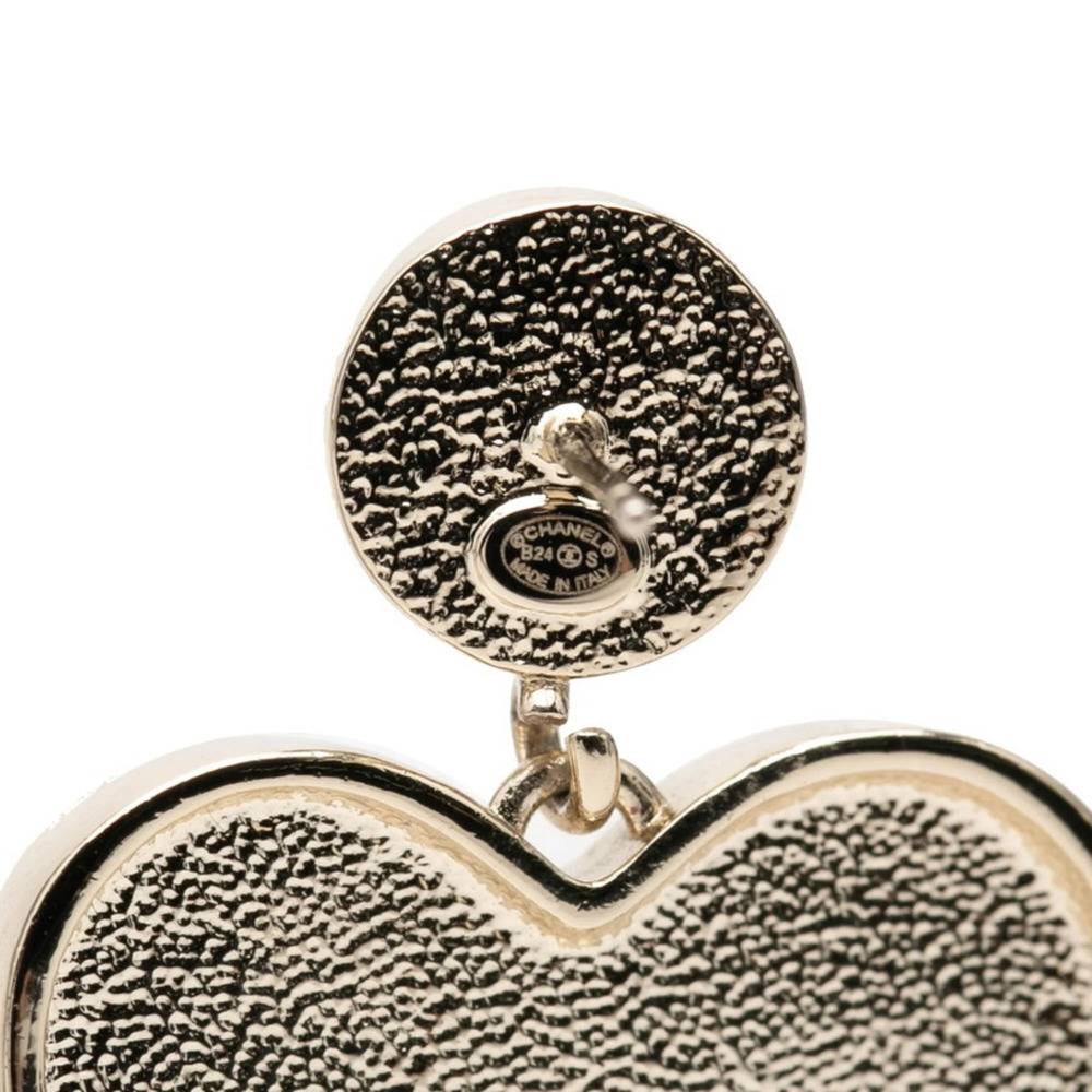 CHANEL Black Pearl Logo Earrings - Picture 3 of 4